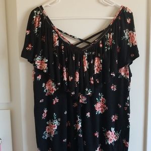 Torrid Floral Swing Tee
